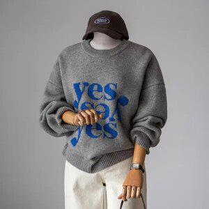 (안나앤플러스) 예스 라운드 니트[니트EAU7] 빅사이즈