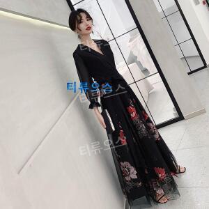 한복드레스 피로연 퓨전 개량한복 원피스 정장 연주회 공연 티류으스