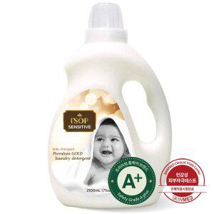 아이솝 메가 센서티브 프리미엄 골드 아기 세탁 세제 무향 용기형 2.1L