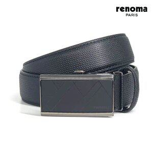 [레노마]어블릭 Satin 자동벨트 BLACK_RQSBE0009BK