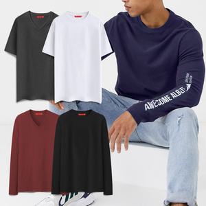 알베테 4계절 베이직티셔츠 빅사이즈 레이어드 무지티 20수면티 여름 커플 남성