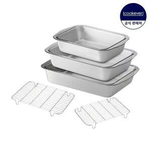 쿡에버 신밧드 클리어 5종 세트 (소+중+대+와이어랙 중+대)