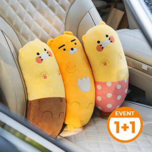 (2개 SET) 카카오프렌즈/니니즈 발라당 차량용 목쿠션 목베개