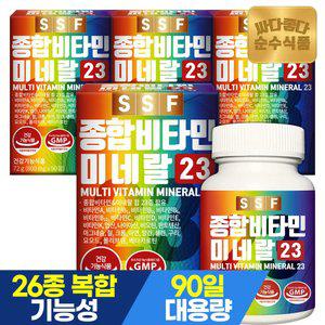 순수식품 종합비타민 미네랄 23종 12개월분(360정) 멀티비타민