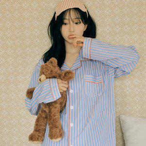 [해원'pick] 실크핏 시에르 긴팔 커플 잠옷 세트