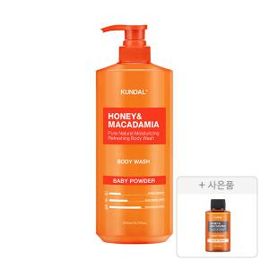 쿤달 네이처 바디워시, 베이비파우더, 1058ml, 1개 + 증정(바디워시, 화이트머스크, 1