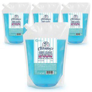 마미스 알칼리 액체세제 리필형 2L 4개 알칼리 세탁세제 딥클린 알카퓨어젤