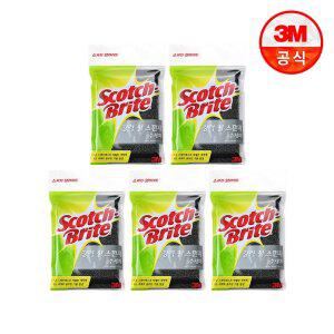 [3M] 탄냄비 / 눌은냄비용 철 스펀지 수세미 5개