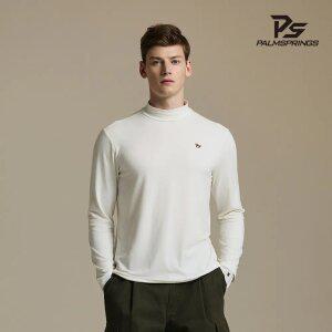 [팜스프링스] 남성 베이직 기모 터틀넥티셔츠 아이보리