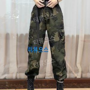 여성 바지 팬츠 군복 여자 티류으스