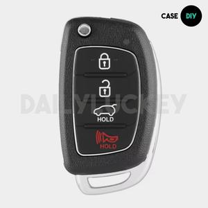 [현대기아] 쏘나타 아반떼 투싼 캐스퍼 아이오닉 4버튼 리모컨키 차키 교체용 폴딩키