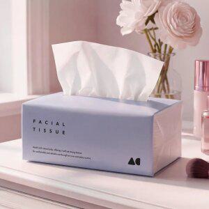 올챌린지 뽑아쓰는 미용티슈 바이올렛 250매 6개입