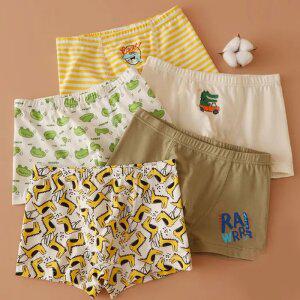 MIMO 남아/주니어 코튼 사각팬티 5매세트(323)