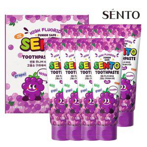 주.니어 구취케어 고.불소 어린이치약 포도향 120g 8개