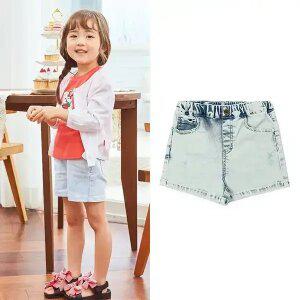 [게스키즈] 아이스 4부 데님 (G34DAP341-T)