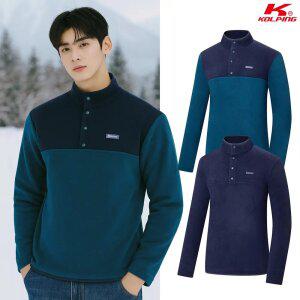 콜핑 2144TK531M 에코 플리스 기모 남자 겨울 긴팔 스냅 티셔츠