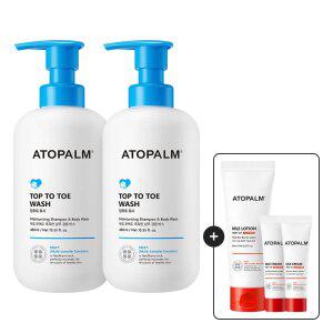 아토팜 탑투토워시 460ml 2개 GIFT)엠엘이로션60ml+크림8ml*2
