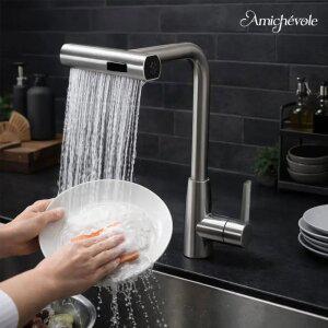 아미체볼레 싱크대수전 3way 씽크대 폭포 수도꼭지 주방 무광 헤드 셀프교체 고급형