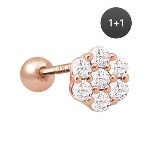 14K 골드필드핀 레이나 여성 데일리 패션 심플 피어싱 1+1