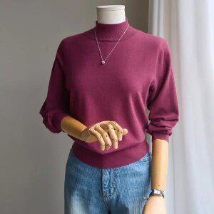 (안나앤모드) A. 소프트 하프넥 니트[니트D0806R02]