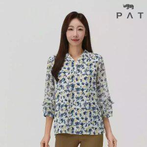[PAT 여성] 프린트 쉬폰 티블라우스_1J62505