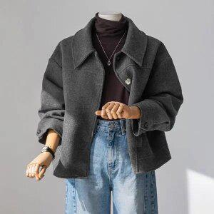 (안나앤플러스) A. 지안 헤링본 코트[코트D0926I02] 빅사이즈