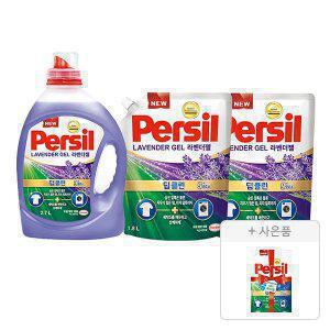 퍼실 라벤더 드럼/일반 겸용 액체세제, 2.7L, 1개 + 리필, 1.8L, 2개 +증정(파워젤 듀