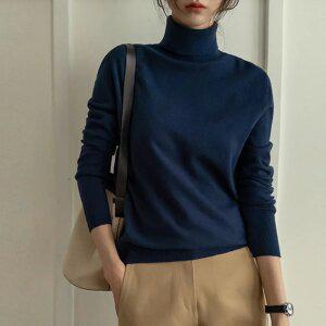 촉촉터치 비스코스 기본니트(폴라넥/반목)