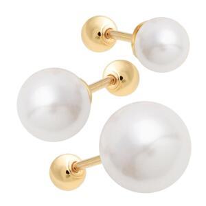 14K 골드핀 심플 데일리 진주 베이직 피어싱 본품 하나더