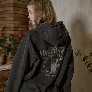 [2-WAY] 판타지캣 피그먼트 후드 집업 스모크블랙