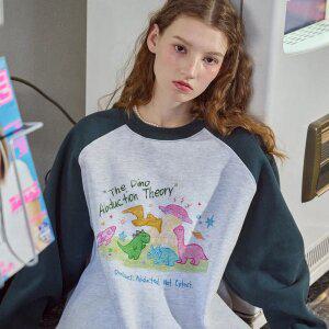 다이노 레글런 스웨트셔츠 진그린