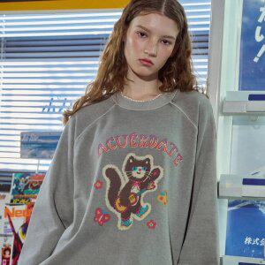 가타코코 레글런 피그먼트 맨투맨 고스트그레이