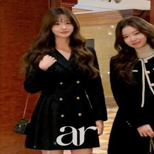 (MADE/격식룩/2사이즈) 셀렌 더블플리츠 트위드 원피스 op15479