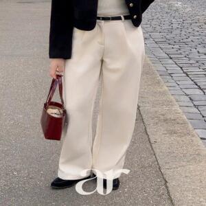 (MADE/군살완벽보정/구김X/출근룩) 머드 올데이 양기모 원핀턱 슬랙스 ps4951