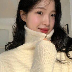 울함유 (포근한울소재/드뮤어룩/군살커버) 여리루즈 울 반집업 카라 긴팔 니트 nt4768