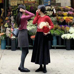 (MADE/허리밴딩) 리츠 플리츠 롱 스커트 sk6608