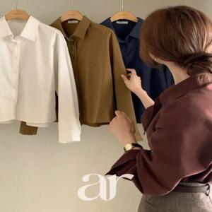 (기모셔츠) 피치 기모 스탠다드 셔츠 겨울 데일리룩 하객룩 출근룩 bs8569