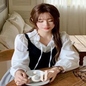 울함유 (울앙고라/레이어드필수/미니멀) 아비엘 앙고라 울 니트 뷔스티에 vs503