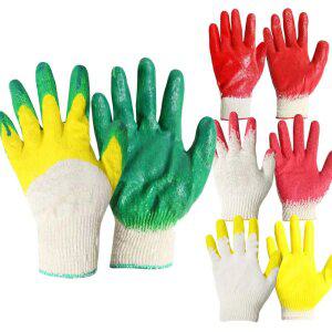 작업 코팅장갑 10켤레 이중코팅 완전 반코팅 목장갑 안전 농사 노가다 양식장 농장 대