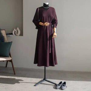 (안나앤플러스) A. 주엘 핀턱 원피스[드레스D1105I01] 빅사이즈