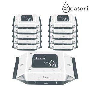 [다소니] 프리미엄 저자극 아기 물티슈 엠보 캡형 100매x10팩 (평량 55gsm)