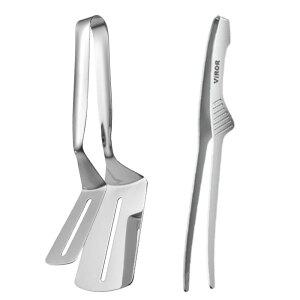 비로르 스텐304 핀셋 뜨는 집게 + 스텐 더블 뒤집개집게