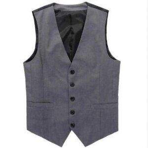 남성 정장 양복 수트 블랙 조끼 넥 그레이 빅사이즈