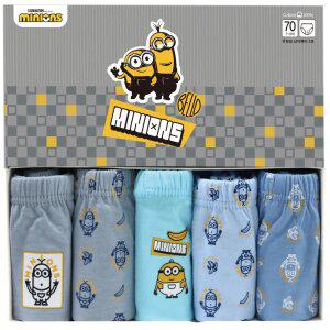 미니언즈 3호 면 100% 남아 삼각 아동팬티 5매입