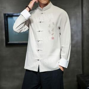 티류으스 중국 셔츠 자수 쿵푸 유니폼 중화 한자 전통의상 중식 차이나 넥