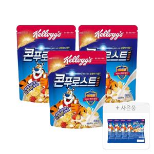 켈로그 콘푸로스트 600g, 3개 + 증정(콘푸로스트 30g, 4개)