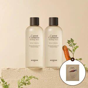 [스킨푸드][쿠폰가19,770원][1+1]캐롯 카로틴 수딩 토너 300ml + (증정) 캐롯패드2매입