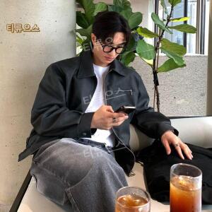 엄마친구아들 5회 정해인 가죽자켓 빈티지 최승효스타일 패션 코디 집업 티류으스