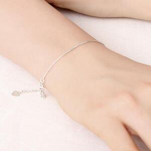 925 SILVER 실키라인 레이어드 체인 패션 실버 은 팔찌