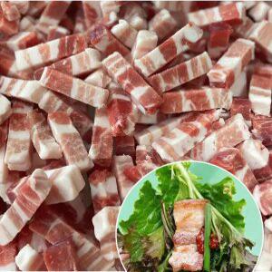 깍둑삼겹살 압도적 최고의품질 무공해 (칠레산) 300g 나홀로세트 커플세트 한가족세트